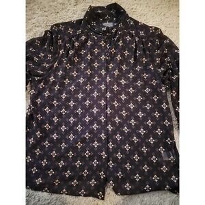 Pendleton Womens Blouse Size 14 Petite Sheer Long Sleeve NWT